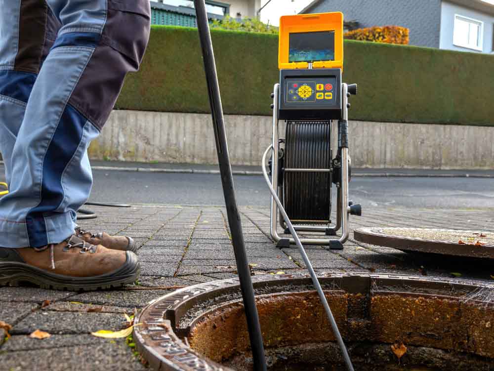 Sewer camera inspection