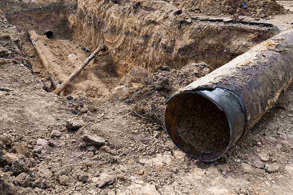 damaged pipes