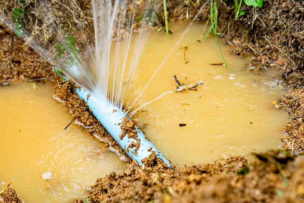 damaged pipes