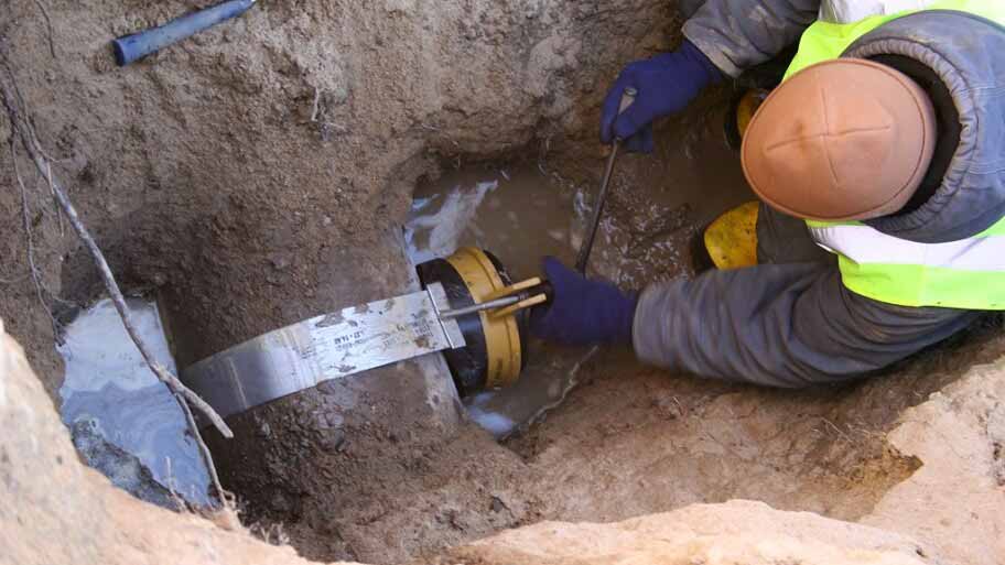 repaired trenchless pipe